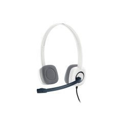 Logitech 981-000350 headphones/headset Wired Head-band Office/Call center White