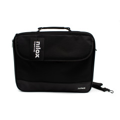 Maletin nilox duro + mouse raton para portatil 15.6 pulgadas negro