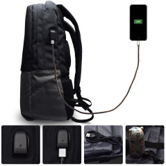 Mochila ewent urban notebook backpack 17.3 pulgadas with puerto de carga usb