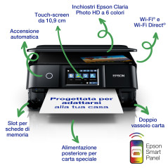 Epson Expression Photo XP-8700 Inkjet A4 5760 x 1440 DPI 32 ppm Wi-Fi