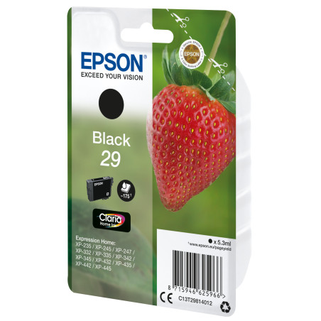Epson Strawberry C13T29814012 ink cartridge 1 pc(s) Original Standard Yield Black