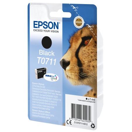 Cartucho tinta epson t071140 negro 7ml stylus d78 - 92 -  120 -  dx40x0 -  44x0 -  50x0 -  60x0 -  74x0 -  84x0 -  7000f -  guep