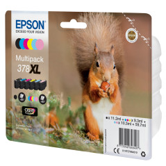 Epson Squirrel 378XL ink cartridge 1 pc(s) Original High (XL) Yield Black, Cyan, Light Cyan, Magenta, Light magenta, Yellow