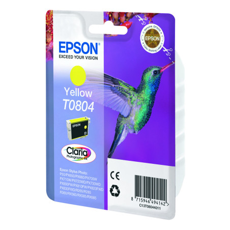 Cartucho de tinta amarillo para epson px810fw - c13t08044011