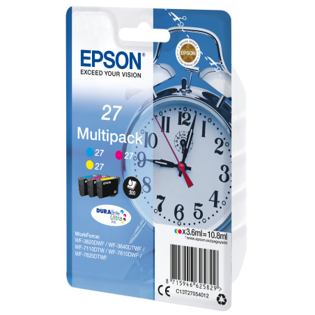Multipack tinta epson t270540  wf3000 - wf7000 -  despertador