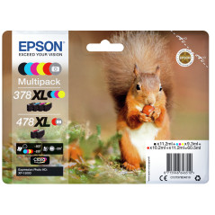Epson Squirrel 478XL ink cartridge 1 pc(s) Original High (XL) Yield Black, Cyan, Magenta, Yellow, Red, Gray