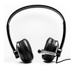 Nilox NXAU0000003 headphones/headset Wired Head-band Office/Call center USB Type-A Black
