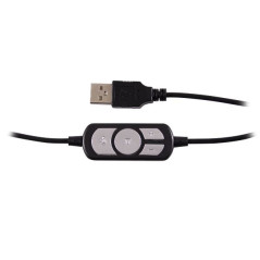 Nilox ACOUSTIC USB HEADPHONE Headphones In-ear Black, Gray