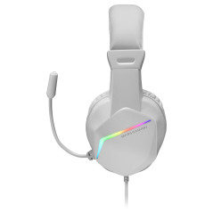 Mars Gaming MH122W cuffia e auricolare Cablato A Padiglione USB tipo A Bianco