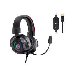 Auricular gaming conceptronic athan02b - usb - microfono - rgb
