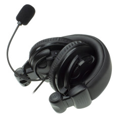 Ewent EW3564 cuffia e auricolare Cablato A Padiglione Musica e Chiamate Nero
