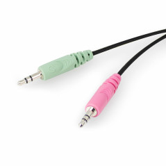 Ewent EW3562 cuffia e auricolare Cablato A Padiglione Musica e Chiamate Nero, Argento