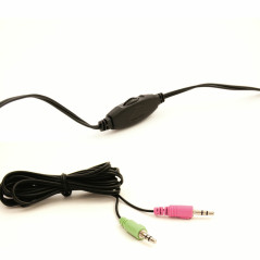 Ewent EW3563 cuffia e auricolare Cablato A Padiglione Musica e Chiamate Nero
