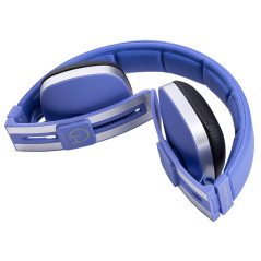 Hiditec Wave Auricolare Cablato A Padiglione Musica e Chiamate Blu