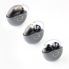 TooQ Snail Headset Wireless In-ear Calls/Music Bluetooth Black, Gray