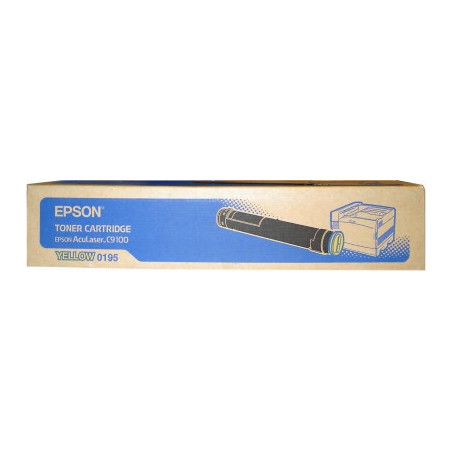 Toner epson s050195 amarillo 12k aculaser c - 9100