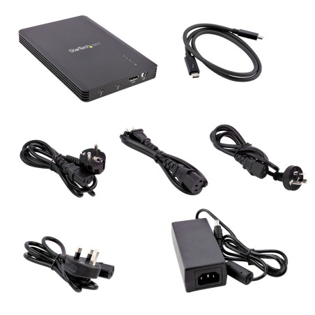StarTech.com M2E4BTB3 contenitore di unità di archiviazione Box esterno SSD Nero M.2