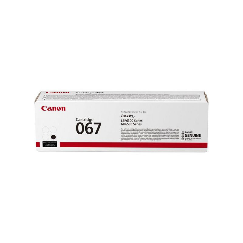 Canon 067 cartuccia toner 1 pz Originale Nero Canon 067 cartuccia toner 1 pz Originale Nero