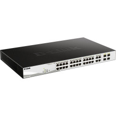 D-Link DGS-1210-28MP/E switch di rete Gestito L2 Gigabit Ethernet (10/100/1000) Supporto Power over Ethernet (PoE) 1U Nero,