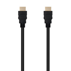Cable hdmi 1.4 tipo a a hdmi tipo a nanocable 1.5m -  macho - macho -  alta velocidad -  4k -  10gbps -  negro
