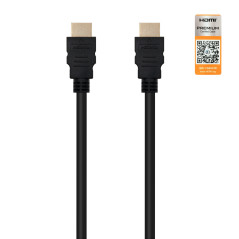 Cable hdmi(a) a hdmi(a) 4k 2m nanocable negro macho - macho -  60hz -  18gbps -  v2.0