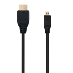 Cable micro hdmi tipo d a hdmi tipo a nanocable 1.8m negro 1.8m -  macho a macho -  alta velocidad -  negro