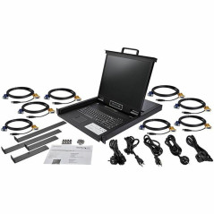 StarTech.com Console KVM per armadio Rack a 8 porte VGA con schermo LCD - 19" - 1U
