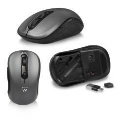 Ewent EW3272 keyboard Mouse included Universal RF Wireless QWERTY Spanish Black