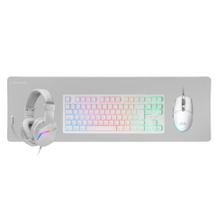 Mars Gaming MCP-RGB3 tastiera Mouse incluso USB QWERTY Spagnolo Bianco