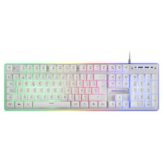 Mars Gaming MCPXWES keyboard Mouse included USB Spanish White