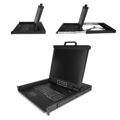 StarTech.com Console KVM per Armadio Rack - Monitor LCD 17" - KVM Switch VGA a 1 porta - Montabile a Rack - Cassetto KVM