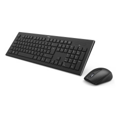 Teclado + raton hama cortino inalambrico negro