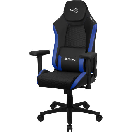 Aerocool CROWNBB sedia per videogioco Sedia per gaming universale Seduta imbottita Nero, Blu