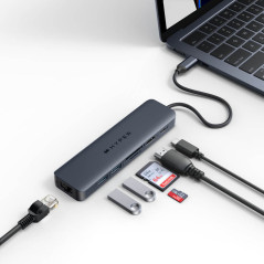 Hub hyper drive ecosmart gen.2 universal usb - c 7 - in - 1 100 w pd power