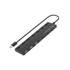 Conceptronic HUBBIES09B interface hub USB Type-A 5000 Mbit s Black