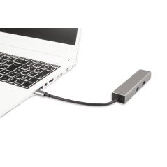 Docking coolbox minidock tipo c hdmi usb hub rj45 3usb 3.0