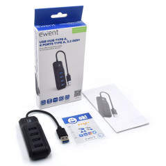 Hub usb ewent 4 puertos - usb 3.1 gen1