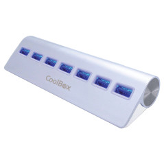Hub coolbox alu - 3 7 puertos usb3.0
