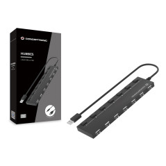 Hub usb 2.0 conceptronic hubbies08 7 puertos con interruptores