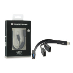 Hub usb tipo c conceptronic hubbies01b 1 x usb 3.0 - 2 x usb 2.0
