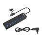 Hub equip usb tipo a + adaptador usb tipo c 7 en 1 Hub equip usb tipo a + adaptador usb tipo c 7 en 1