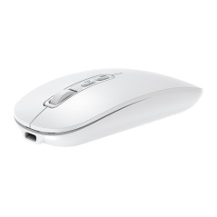 Mouse raton coolbox ia w02 blanco 1600 dpi inalambrico rf+bt