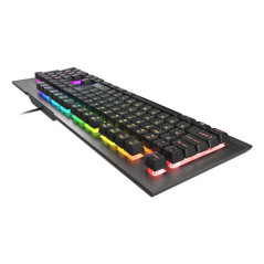 GENESIS Rhod 500 RGB keyboard Gaming USB QWERTY Spanish Black, Gray
