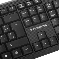 Tacens Anima AK0PT keyboard Office USB QWERTY Portuguese Black