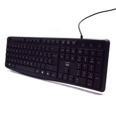 Ewent EW3001 tastiera Ufficio USB QWERTY Spagnolo Nero