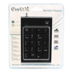 Ewent EW3102 numeric keypad PC/server USB Black
