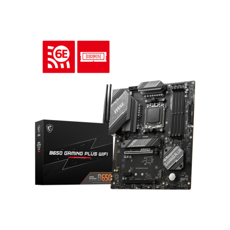 Placa base msi am5 b650 gaming plus wifi atx -  4x ddr5 -  4x sata 6gb - s -  4x usb 2.0 -  2x usb 3.2 -  1x usb tipo c
