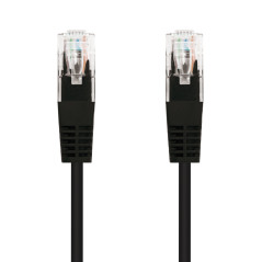 Latiguillo cable red utp cat.6 rj45 nanocable 3m negro