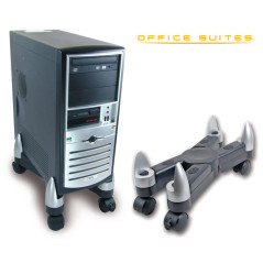 Fellowes 8039001 supporto per CPU PC Nero, Argento