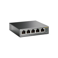 Switch 5 puertos 10 - 100 - 1000 4 ptos poe 56w tp - link